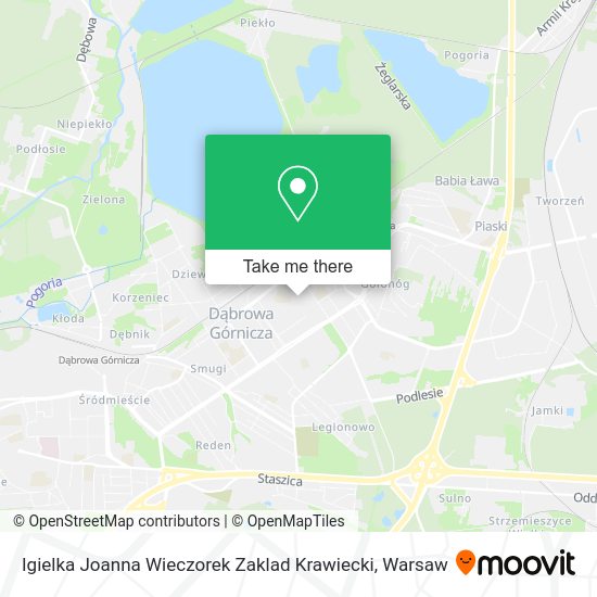 Igielka Joanna Wieczorek Zaklad Krawiecki map