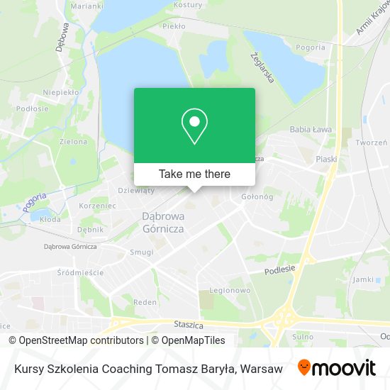 Kursy Szkolenia Coaching Tomasz Baryła map