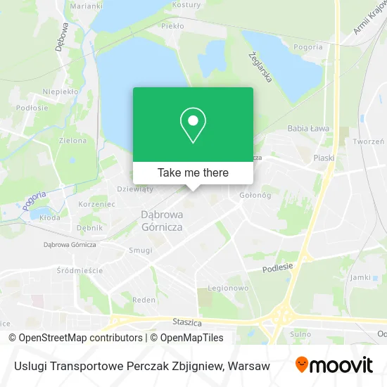 Карта Uslugi Transportowe Perczak Zbjigniew