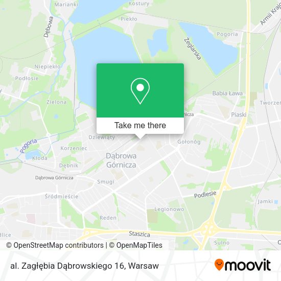 al. Zagłębia Dąbrowskiego 16 map