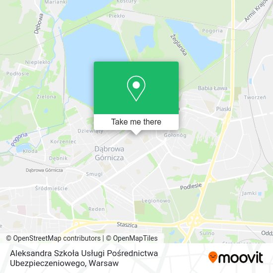 Aleksandra Szkoła Usługi Pośrednictwa Ubezpieczeniowego map