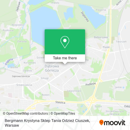 Bergmann Krystyna Sklep Tania Odzież Ciuszek map