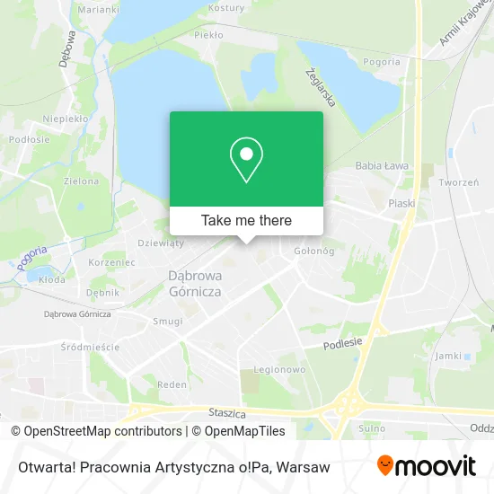 Карта Otwarta! Pracownia Artystyczna o!Pa