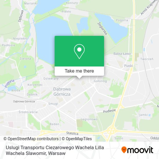 Uslugi Transportu Ciezarowego Wachela Lilla Wachela Slawomir map