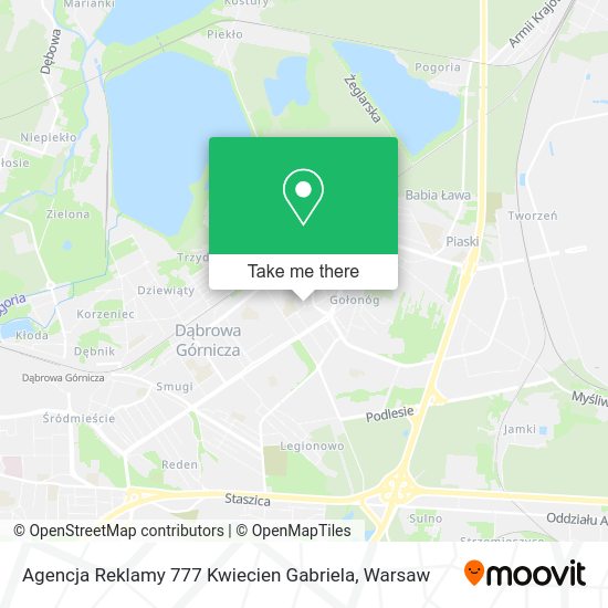 Agencja Reklamy 777 Kwiecien Gabriela map