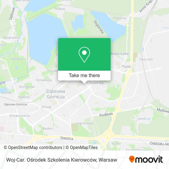 Woj-Car. Ośrodek Szkolenia Kierowców map