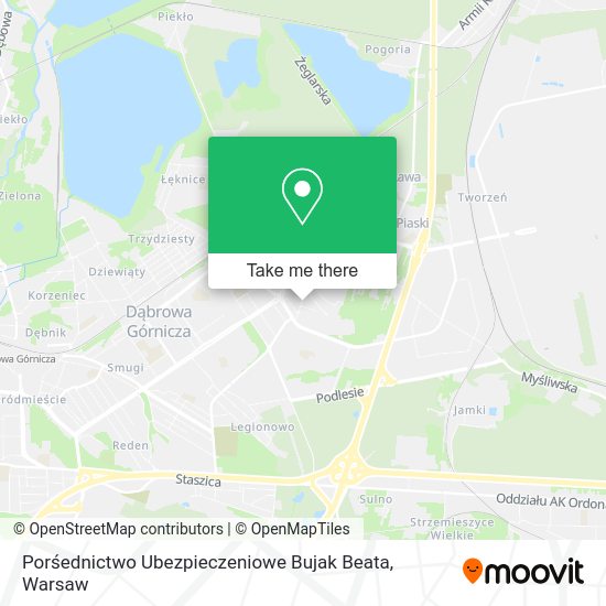 Porśednictwo Ubezpieczeniowe Bujak Beata map