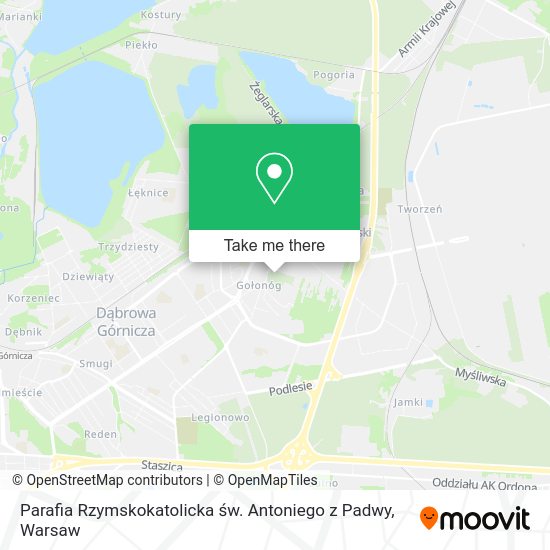 Parafia Rzymskokatolicka św. Antoniego z Padwy map