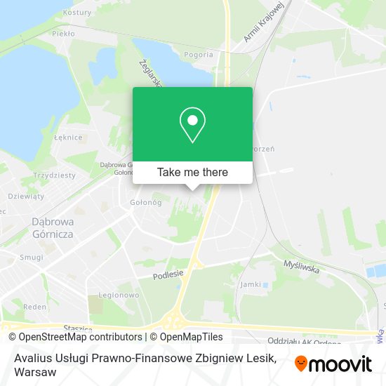 Avalius Usługi Prawno-Finansowe Zbigniew Lesik map