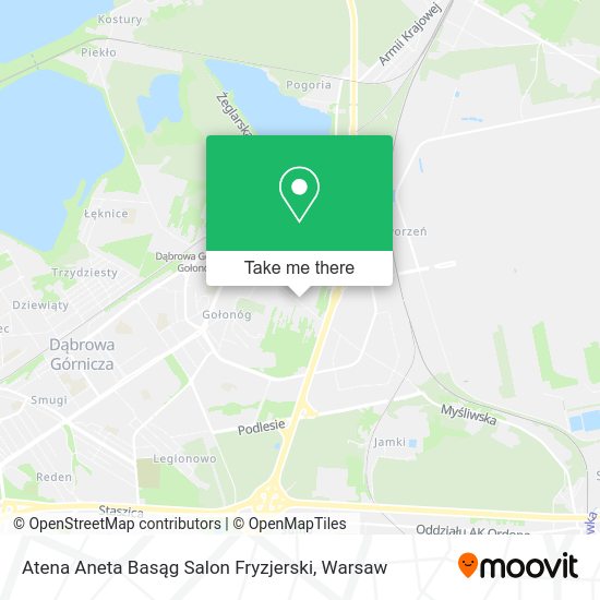 Atena Aneta Basąg Salon Fryzjerski map