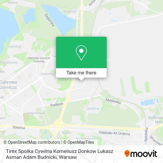 Tirex Spolka Cywilna Korneliusz Donkow Lukasz Asman Adam Budnicki map