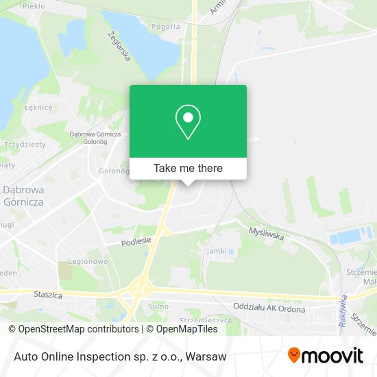 Auto Online Inspection sp. z o.o. map