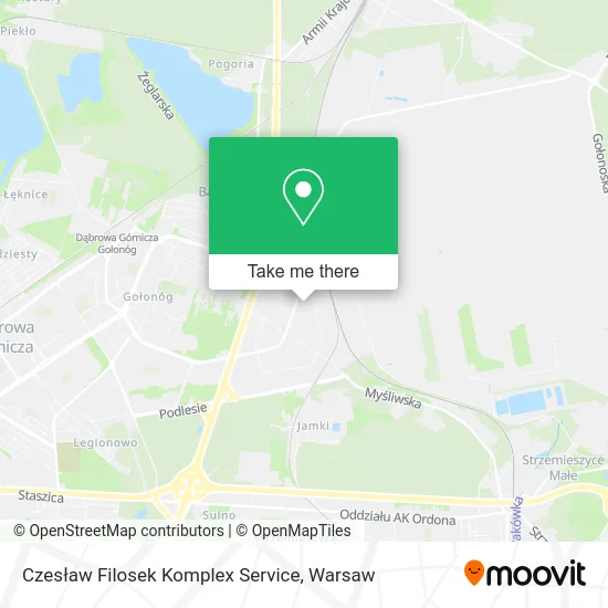 Карта Czesław Filosek Komplex Service