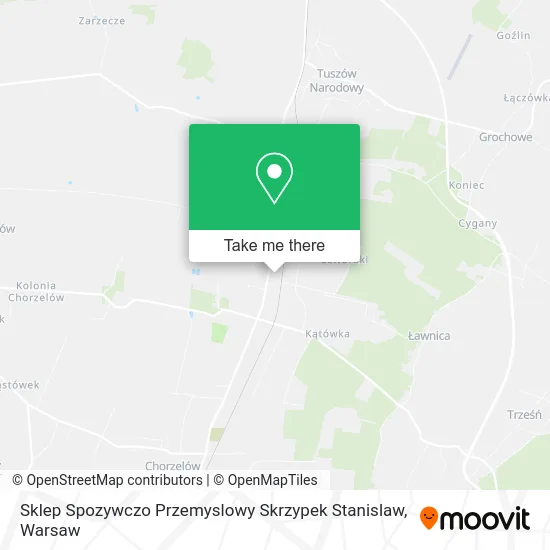 Sklep Spozywczo Przemyslowy Skrzypek Stanislaw map