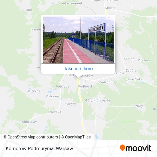 Komorów Podmurynia map