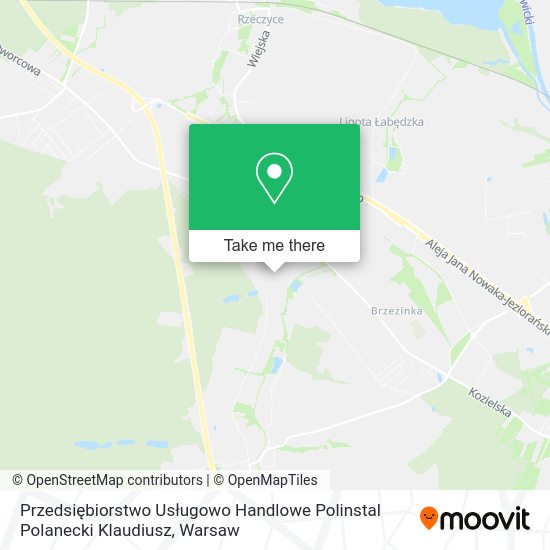 Przedsiębiorstwo Usługowo Handlowe Polinstal Polanecki Klaudiusz map