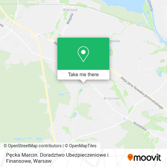 Pęcka Marcin. Doradztwo Ubezpieczeniowe i Finansowe map