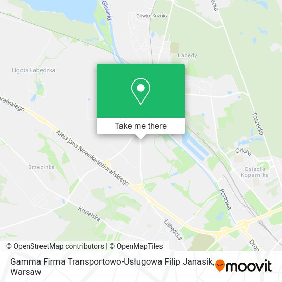 Gamma Firma Transportowo-Usługowa Filip Janasik map