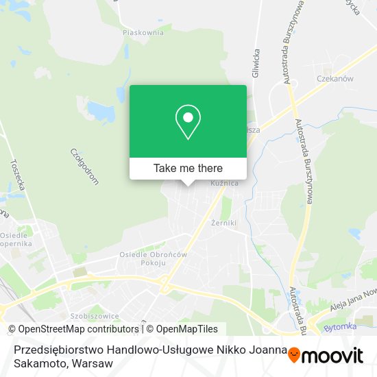 Przedsiębiorstwo Handlowo-Usługowe Nikko Joanna Sakamoto map