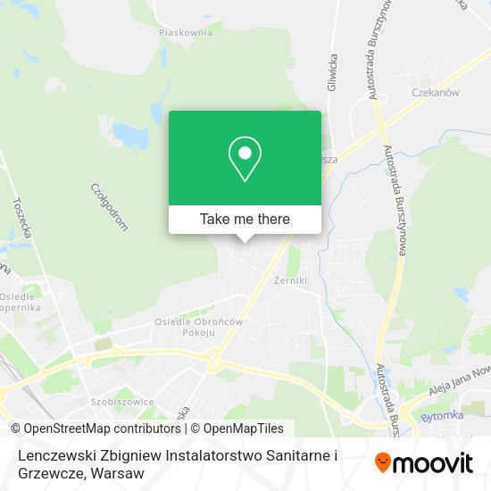 Lenczewski Zbigniew Instalatorstwo Sanitarne i Grzewcze map