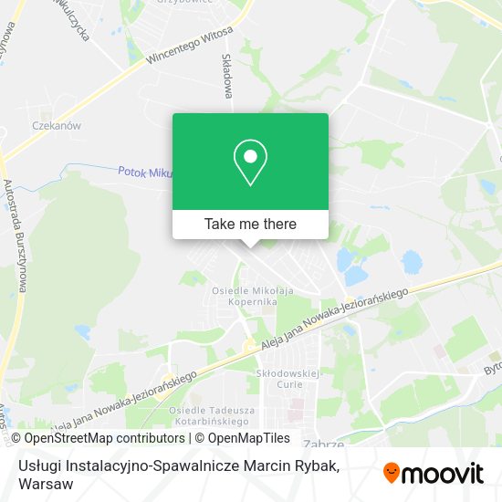 Usługi Instalacyjno-Spawalnicze Marcin Rybak map