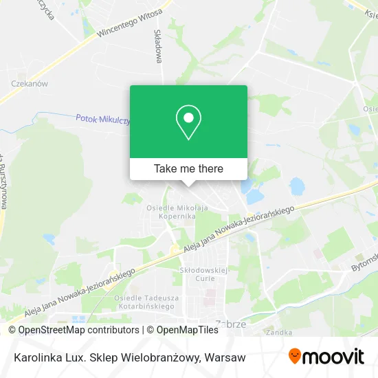 Карта Karolinka Lux. Sklep Wielobranżowy