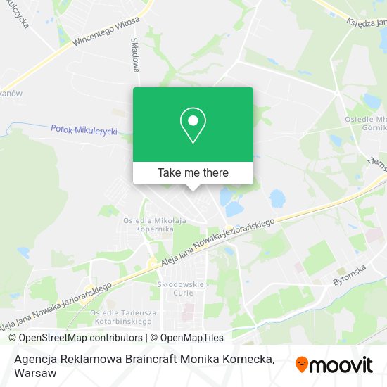 Agencja Reklamowa Braincraft Monika Kornecka map