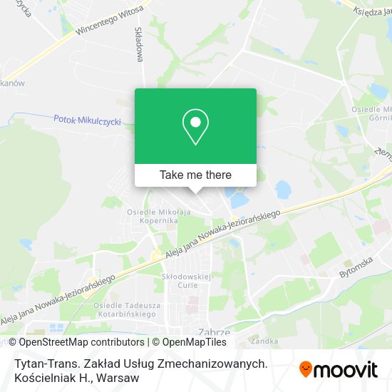 Tytan-Trans. Zakład Usług Zmechanizowanych. Kościelniak H. map