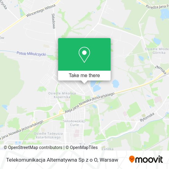 Telekomunikacja Alternatywna Sp z o O map