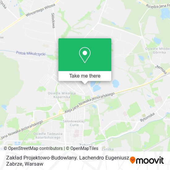 Zakład Projektowo-Budowlany. Lachendro Eugeniusz Zabrze map