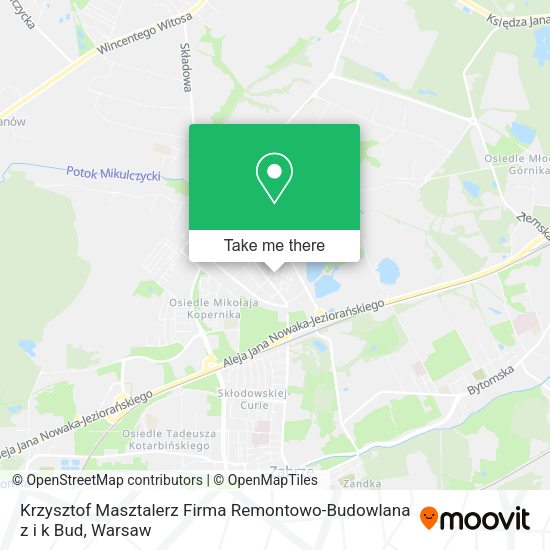 Krzysztof Masztalerz Firma Remontowo-Budowlana z i k Bud map