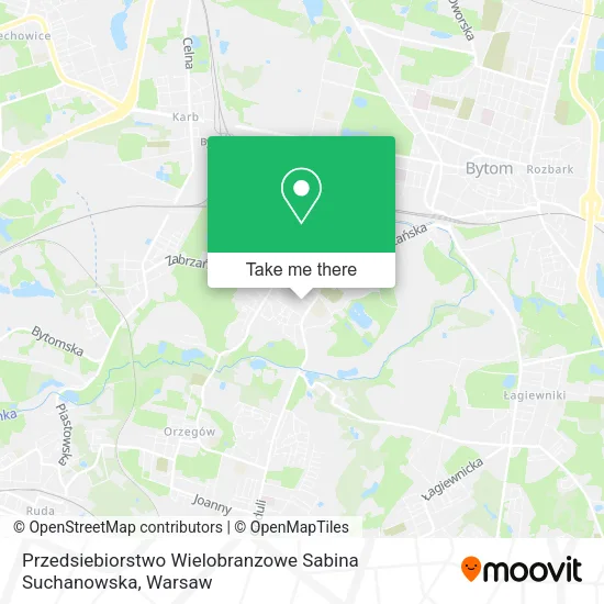 Карта Przedsiebiorstwo Wielobranzowe Sabina Suchanowska