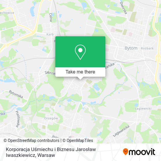 Korporacja Uśmiechu i Biznesu Jarosław Iwaszkiewicz map