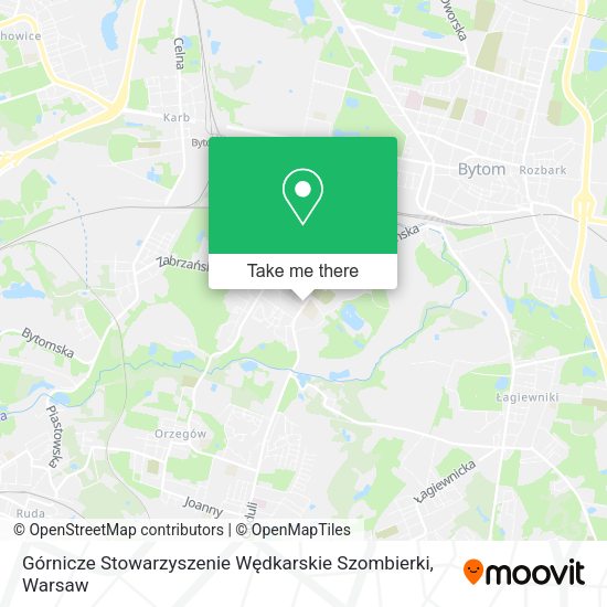 Górnicze Stowarzyszenie Wędkarskie Szombierki map