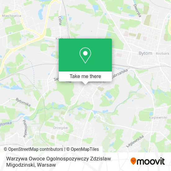 Карта Warzywa Owoce Ogolnospozywczy Zdzislaw Migodzinski