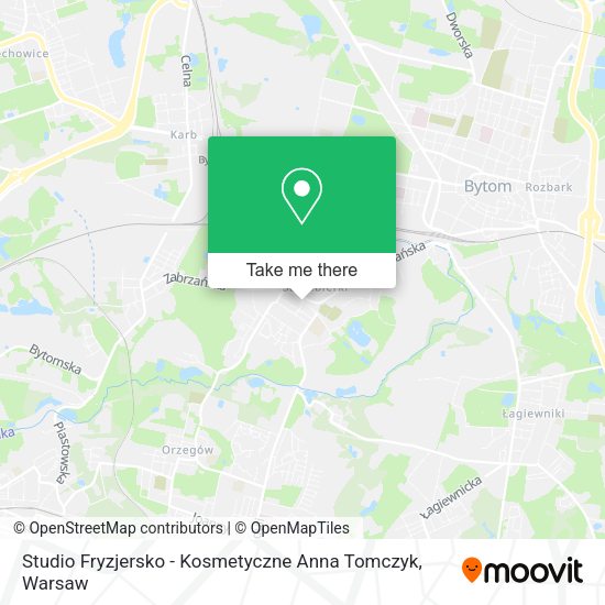 Studio Fryzjersko - Kosmetyczne Anna Tomczyk map