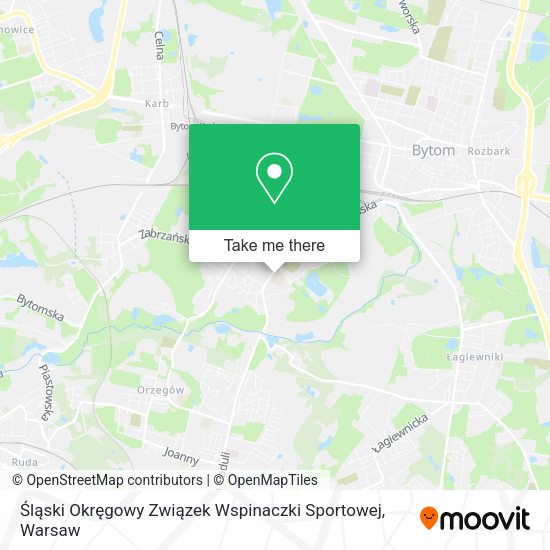 Śląski Okręgowy Związek Wspinaczki Sportowej map