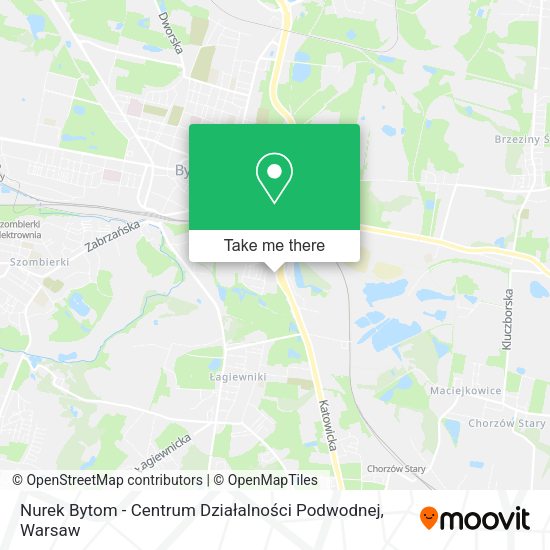 Nurek Bytom - Centrum Działalności Podwodnej map