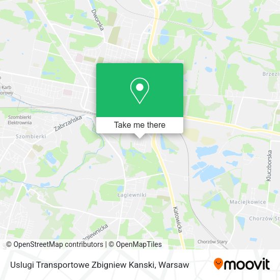 Uslugi Transportowe Zbigniew Kanski map