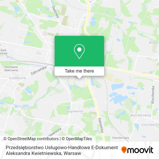 Przedsiębiorstwo Usługowo-Handlowe E-Dokument Aleksandra Kwietniewska map