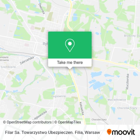 Filar Sa. Towarzystwo Ubezpieczen. Filia map