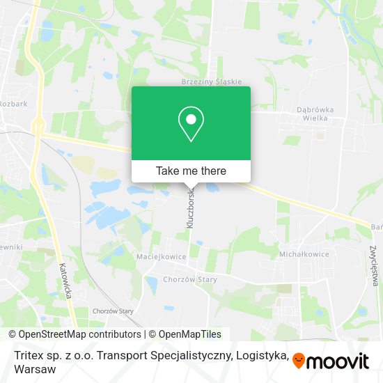 Tritex sp. z o.o. Transport Specjalistyczny, Logistyka map