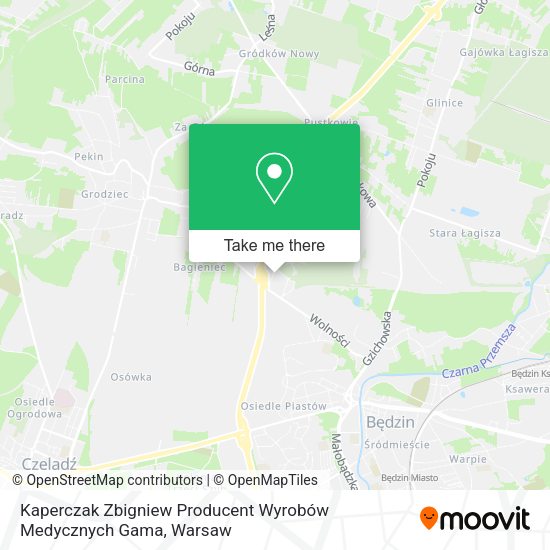 Kaperczak Zbigniew Producent Wyrobów Medycznych Gama map