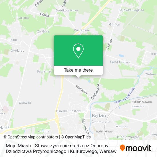 Moje Miasto. Stowarzyszenie na Rzecz Ochrony Dziedzictwa Przyrodniczego i Kulturowego map