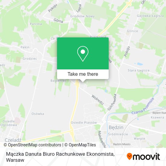 Mączka Danuta Biuro Rachunkowe Ekonomista map