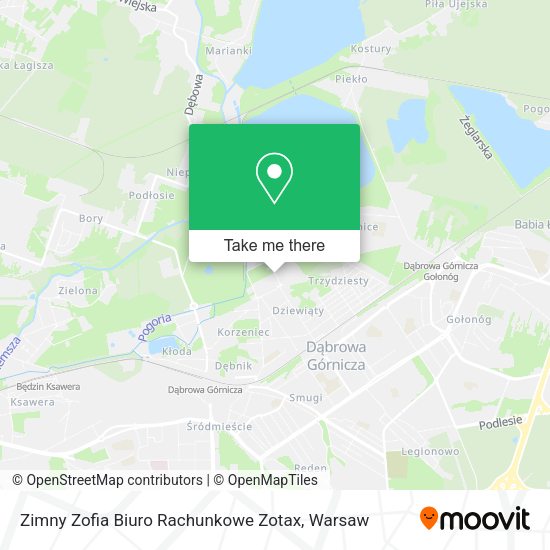 Zimny Zofia Biuro Rachunkowe Zotax map