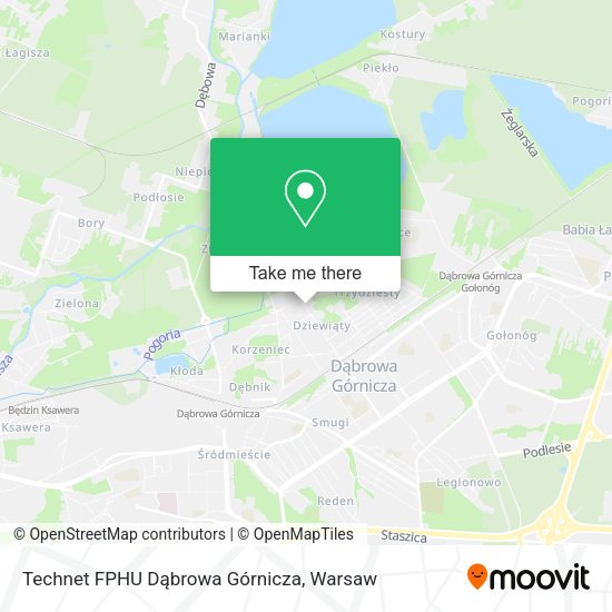 Technet FPHU Dąbrowa Górnicza map