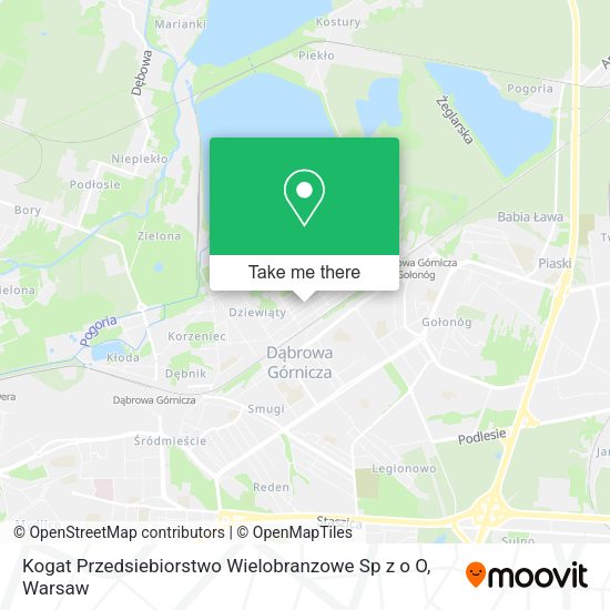 Kogat Przedsiebiorstwo Wielobranzowe Sp z o O map