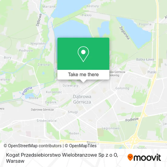 Карта Kogat Przedsiebiorstwo Wielobranzowe Sp z o O