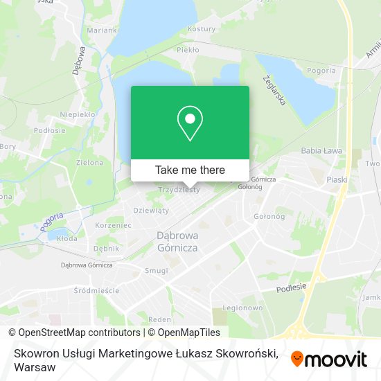 Skowron Usługi Marketingowe Łukasz Skowroński map